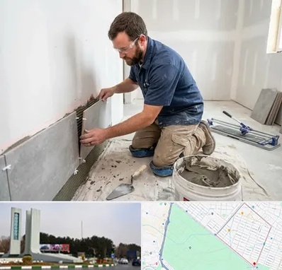 نصب کاشی و سرامیک در بلوار فلسیطین مشهد 