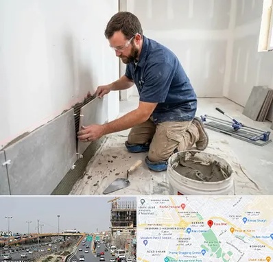 نصب کاشی و سرامیک در بلوار توس مشهد 