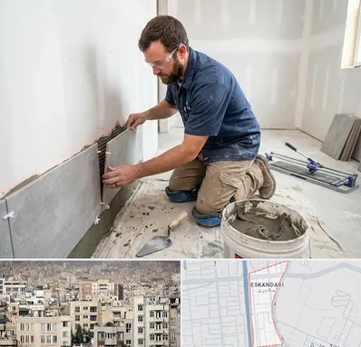 نصب کاشی و سرامیک در اسکندری 