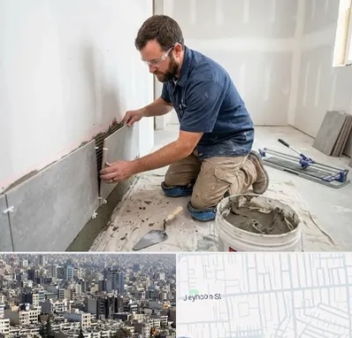 نصب کاشی و سرامیک در جیحون 