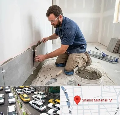 نصب کاشی و سرامیک در مطهری تهران