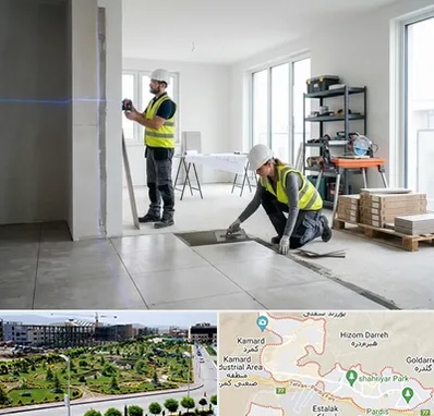 بازسازی ساختمان در پردیس