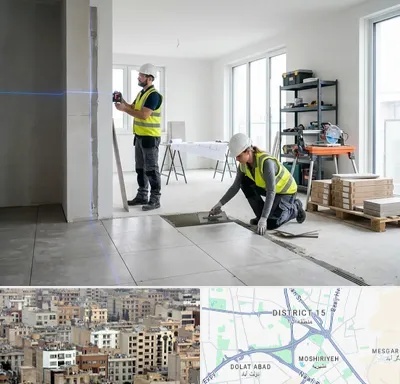 بازسازی ساختمان در جنوب شرق تهران