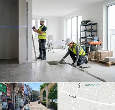 بازسازی ساختمان در خیابان قزوین