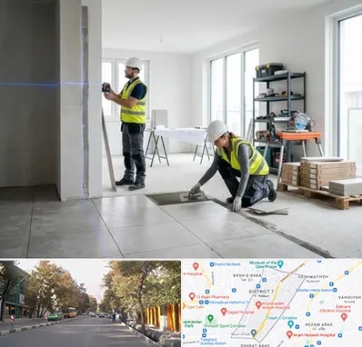 بازسازی ساختمان در شریعتی 