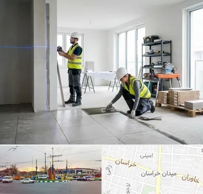 بازسازی ساختمان در میدان خراسان