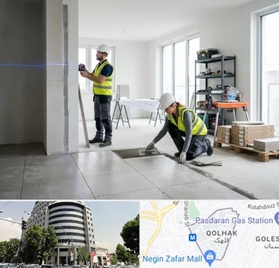 بازسازی ساختمان در قلهک 