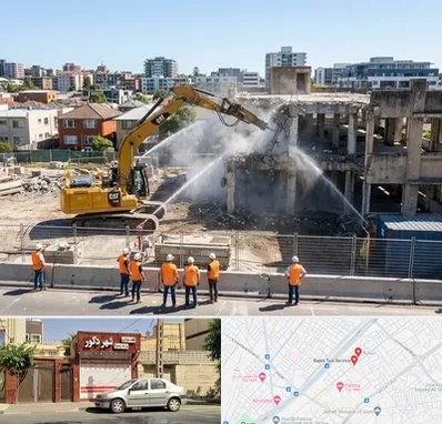 تخریب ساختمان در باجک قم