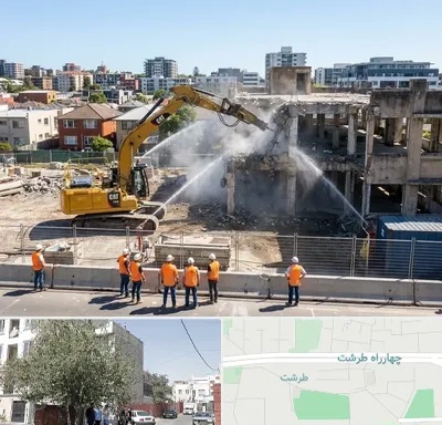 تخریب ساختمان در طرشت