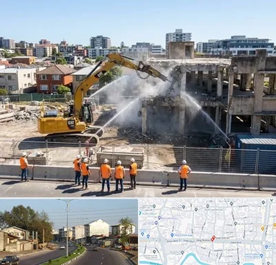 تخریب ساختمان در ضیابری رشت 