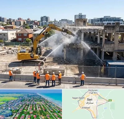 تخریب ساختمان در ساری