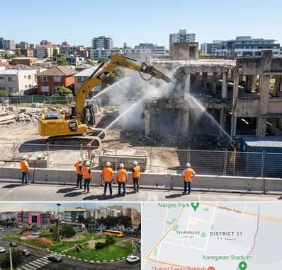 تخریب ساختمان در تهرانسر 