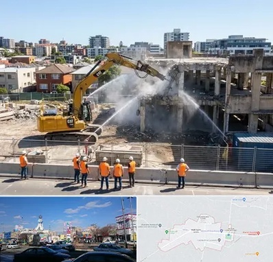 تخریب ساختمان در ماهدشت کرج