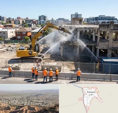 تخریب ساختمان در اسفراین