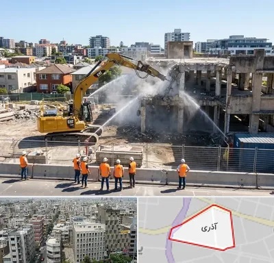تخریب ساختمان در آذری
