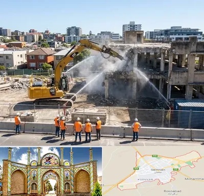 تخریب ساختمان در سمنان