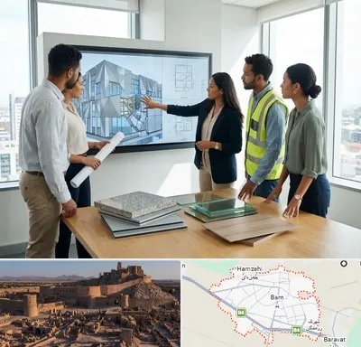 نمای ساختمان در بم