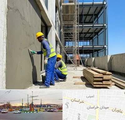 سیمان کاری در میدان خراسان