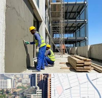 سیمان کاری در خیابان بهشتی 