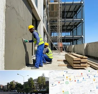 سیمان کاری در میدان کاج 