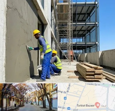 سیمان کاری در تربیت تبریز 