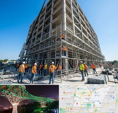 داربست در منطقه 3 تهران 