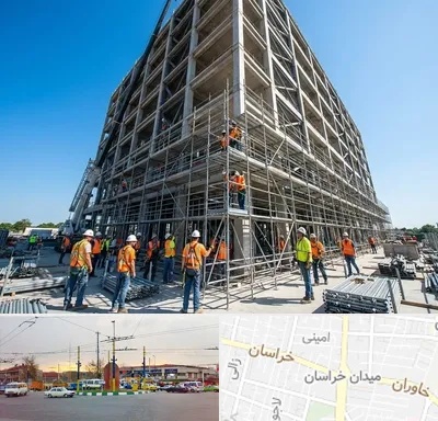 داربست در میدان خراسان