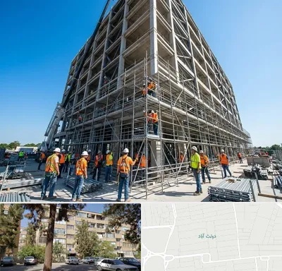 داربست در دولت آباد