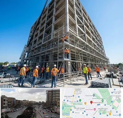 داربست در بلوار فردوسی مشهد 