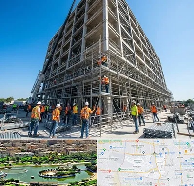 داربست در منطقه 9 تهران 