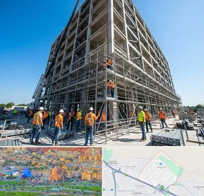 داربست در رشدیه تبریز 