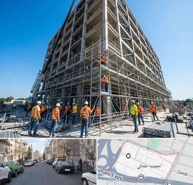 داربست در مجیدیه شمالی