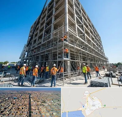 داربست در بندر ماهشهر
