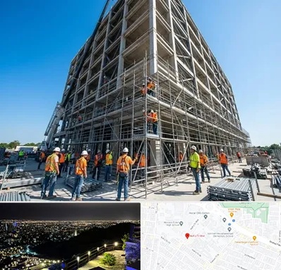 داربست در هفت تیر مشهد
