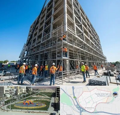 داربست در مرزداران تبریز 