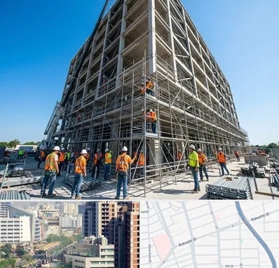 داربست در خیابان بهشتی