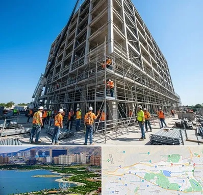 داربست در منطقه 22 تهران