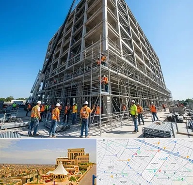 داربست در هاشمیه مشهد 