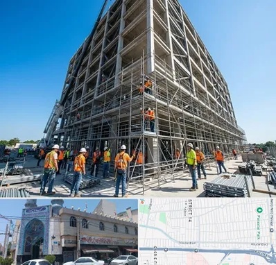 داربست در بلوار ابوذر
