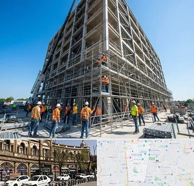 داربست در منطقه 11 تهران 