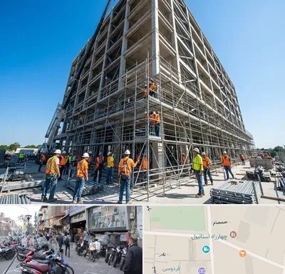 داربست در چهارراه استانبول