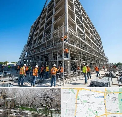داربست در باغ فیض