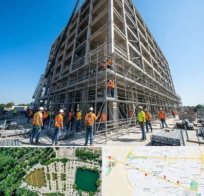 داربست در وکیل آباد مشهد