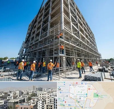 داربست در منطقه 14 تهران 