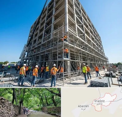 داربست در شاندیز مشهد 