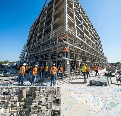 داربست در منطقه 18 تهران