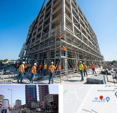داربست در چهارراه طالقانی کرج 