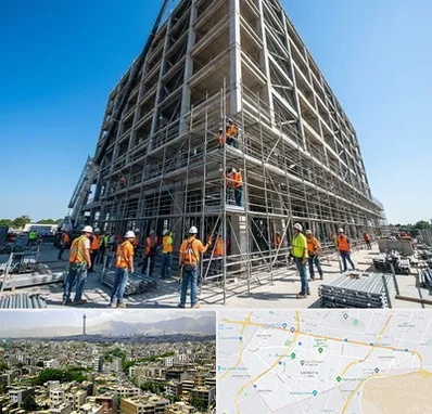 داربست در منطقه 8 تهران