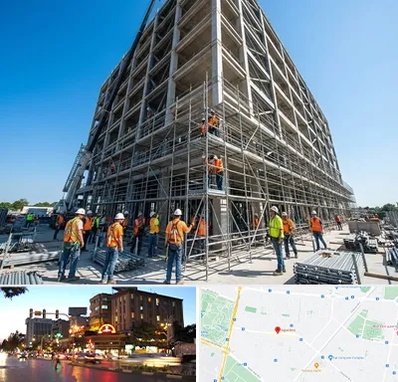 داربست در بلوار سجاد مشهد 