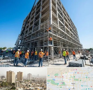 داربست در منطقه 5 تهران